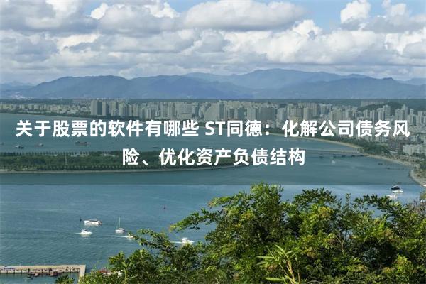 关于股票的软件有哪些 ST同德：化解公司债务风险、优化资产负债结构