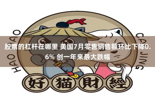 股票的杠杆在哪里 美国7月零售销售额环比下降0.6% 创一年来最大跌幅